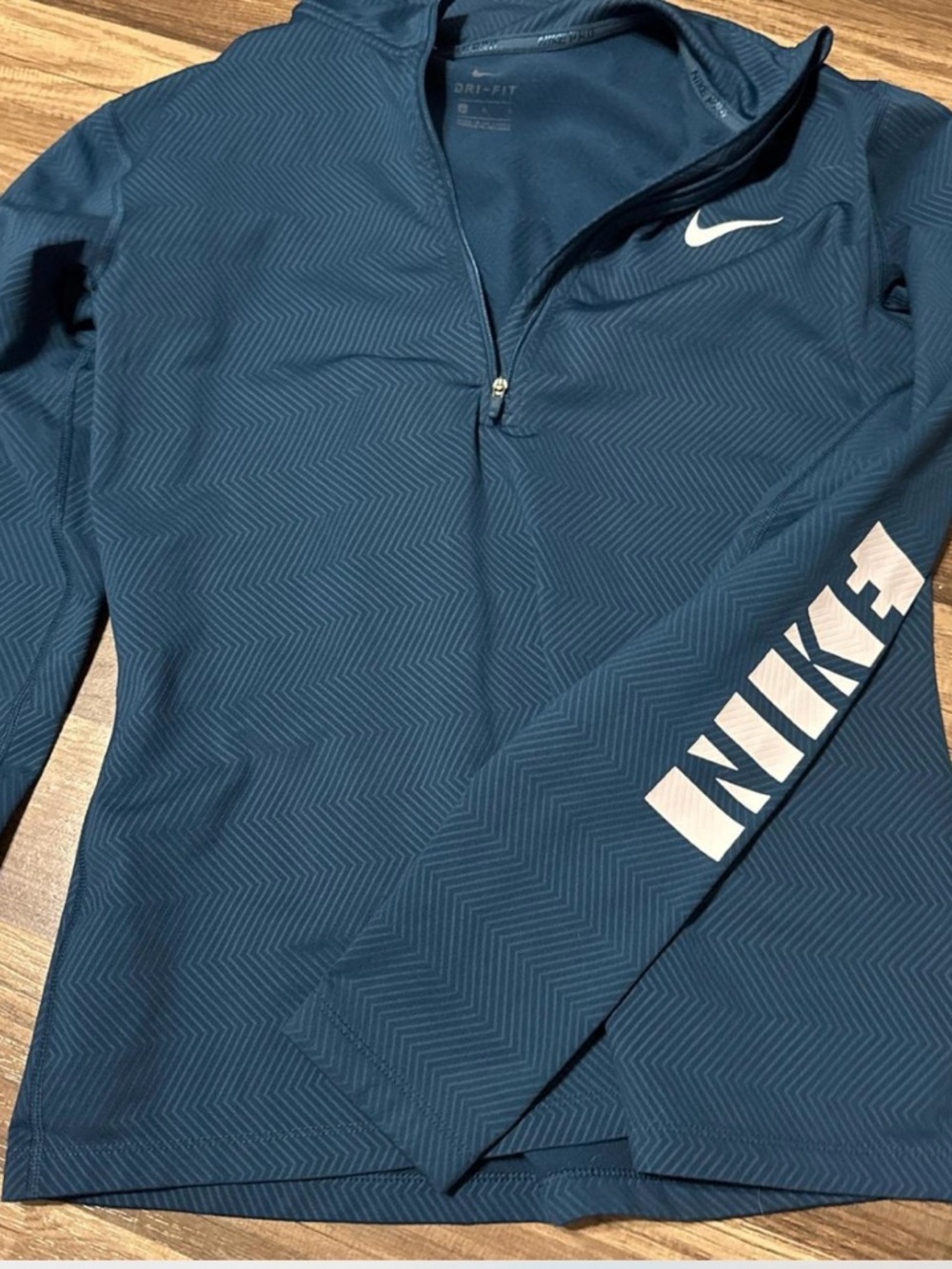 Nike Pro Women's Dri-FIT Long Sleeve Half Zip Top - Size Large